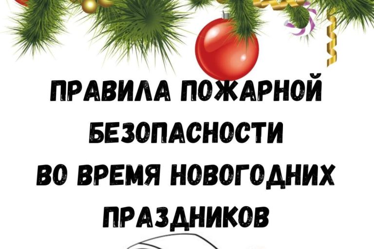 Меры пожарной безопасности во время Новогодних каникул
